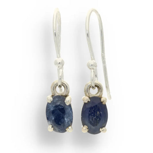 Get your "Wisdom's Blue" Sterling Silver Sapphire Drop Earrings - September Birthstone online now or in store at Forever Gems in Franschhoek, South Africa