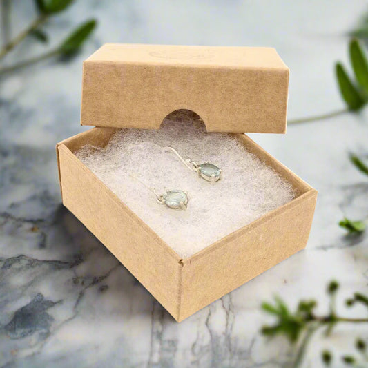 Get your "Ocean's Courage" Sterling Silver Aquamarine Drop Earrings - March Birthstone online now or in store at Forever Gems in Franschhoek, South Africa