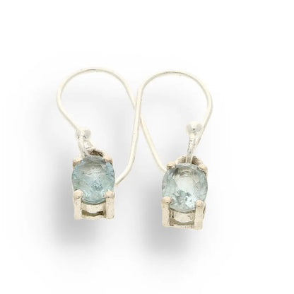 Get your "Ocean's Courage" Sterling Silver Aquamarine Drop Earrings - March Birthstone online now or in store at Forever Gems in Franschhoek, South Africa