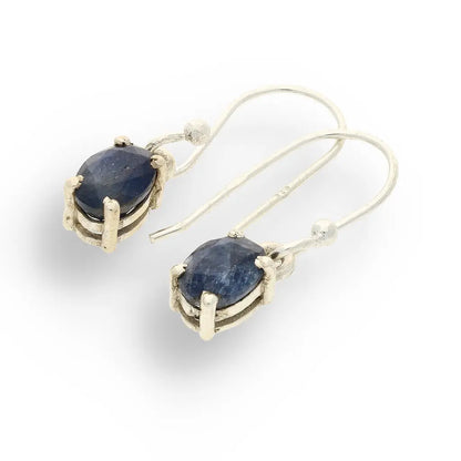 Get your "Wisdom's Blue" Sterling Silver Sapphire Drop Earrings - September Birthstone online now or in store at Forever Gems in Franschhoek, South Africa