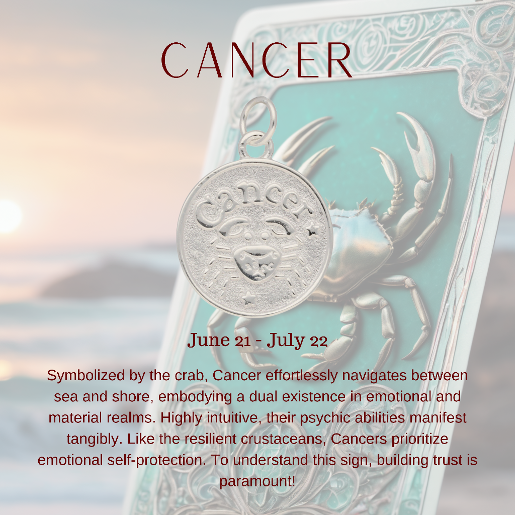 Buy your Sterling Silver Cancer Zodiac Necklace online now or in store at Forever Gems in Franschhoek, South Africa
