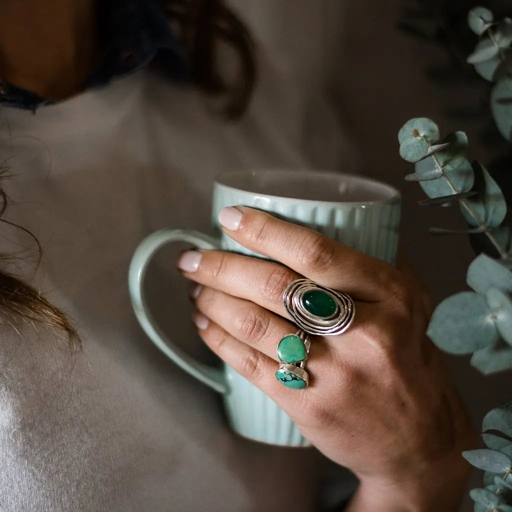 Get your December Dream: Freeform Turquoise Ring online now or in store at Forever Gems in Franschhoek, South Africa
