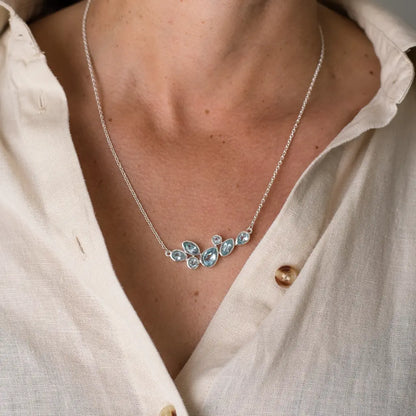 Get your Azure Grace – Heirloom Blue Topaz Sterling Silver Necklace online now or in store at Forever Gems in Franschhoek, South Africa