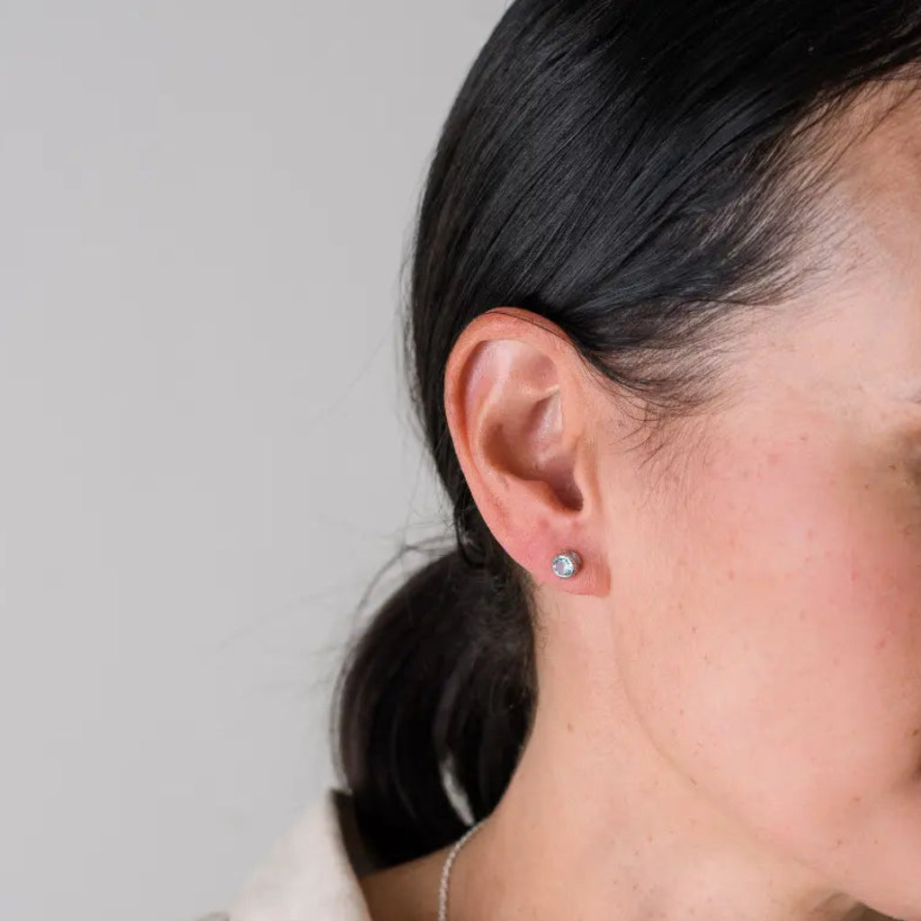 Get your Sterling Silver Blue Topaz Ocean Mist Stud Earrings online now or in store at Forever Gems in Franschhoek, South Africa