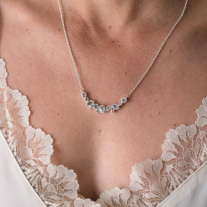 Get your Ethereal Cascade – Heirloom Blue Topaz Sterling Silver Necklace online now or in store at Forever Gems in Franschhoek, South Africa