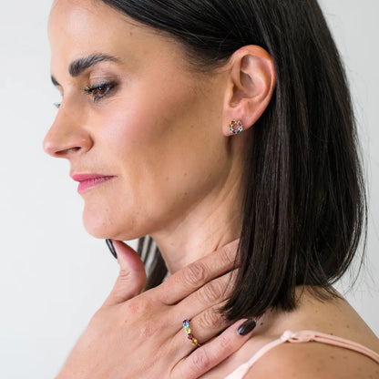 Get your Aurora Dreams Sterling Silver Earrings – A Kaleidoscope of Multi-Coloured Tourmalines online now or in store at Forever Gems in Franschhoek, South Africa