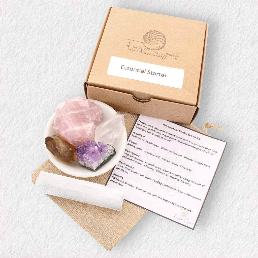 Buy your The Essential Starter Crystal Kit online now or in store at Forever Gems in Franschhoek, South Africa