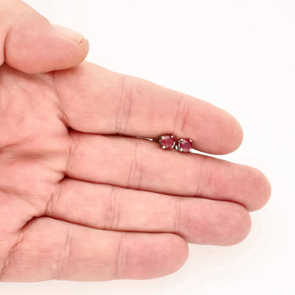 Get your Sterling Silver Natural Ruby Stud Earrings online now or in store at Forever Gems in Franschhoek, South Africa