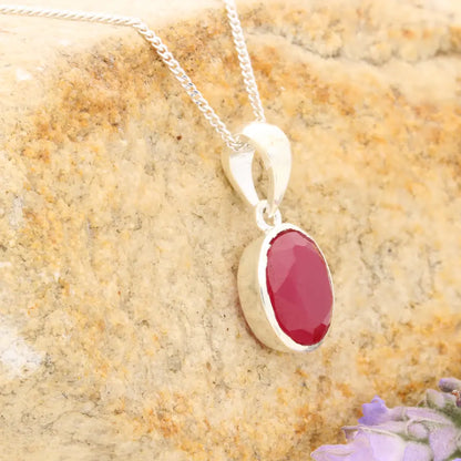 Get your Sterling Silver Ruby Glow Necklace of Passion online now or in store at Forever Gems in Franschhoek, South Africa