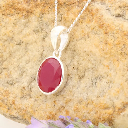 Get your Sterling Silver Ruby Glow Necklace of Passion online now or in store at Forever Gems in Franschhoek, South Africa