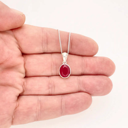 Get your Sterling Silver Ruby Glow Necklace of Passion online now or in store at Forever Gems in Franschhoek, South Africa