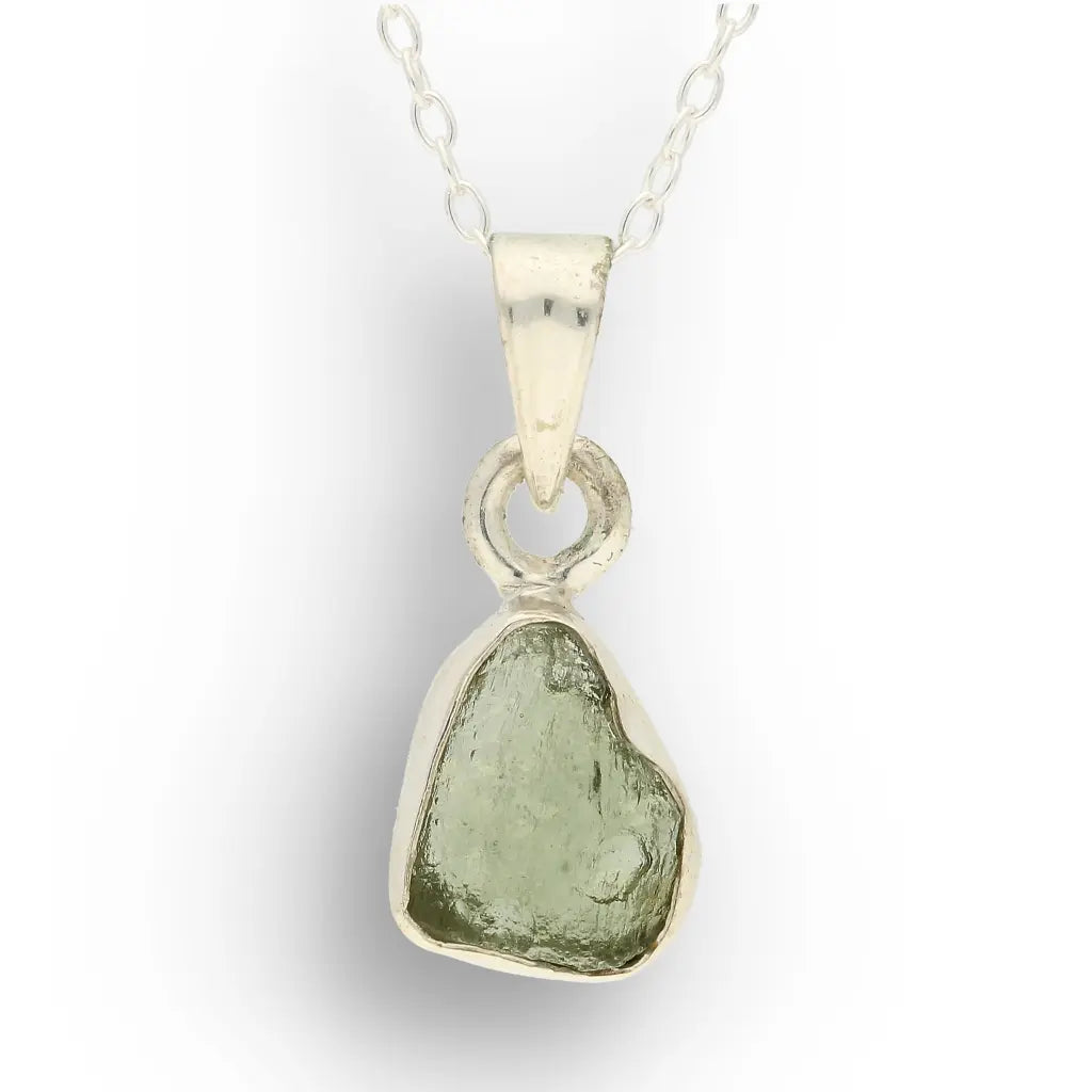Get your Authentic Moldavite Sterling Silver Transformation Necklace online now or in store at Forever Gems in Franschhoek, South Africa