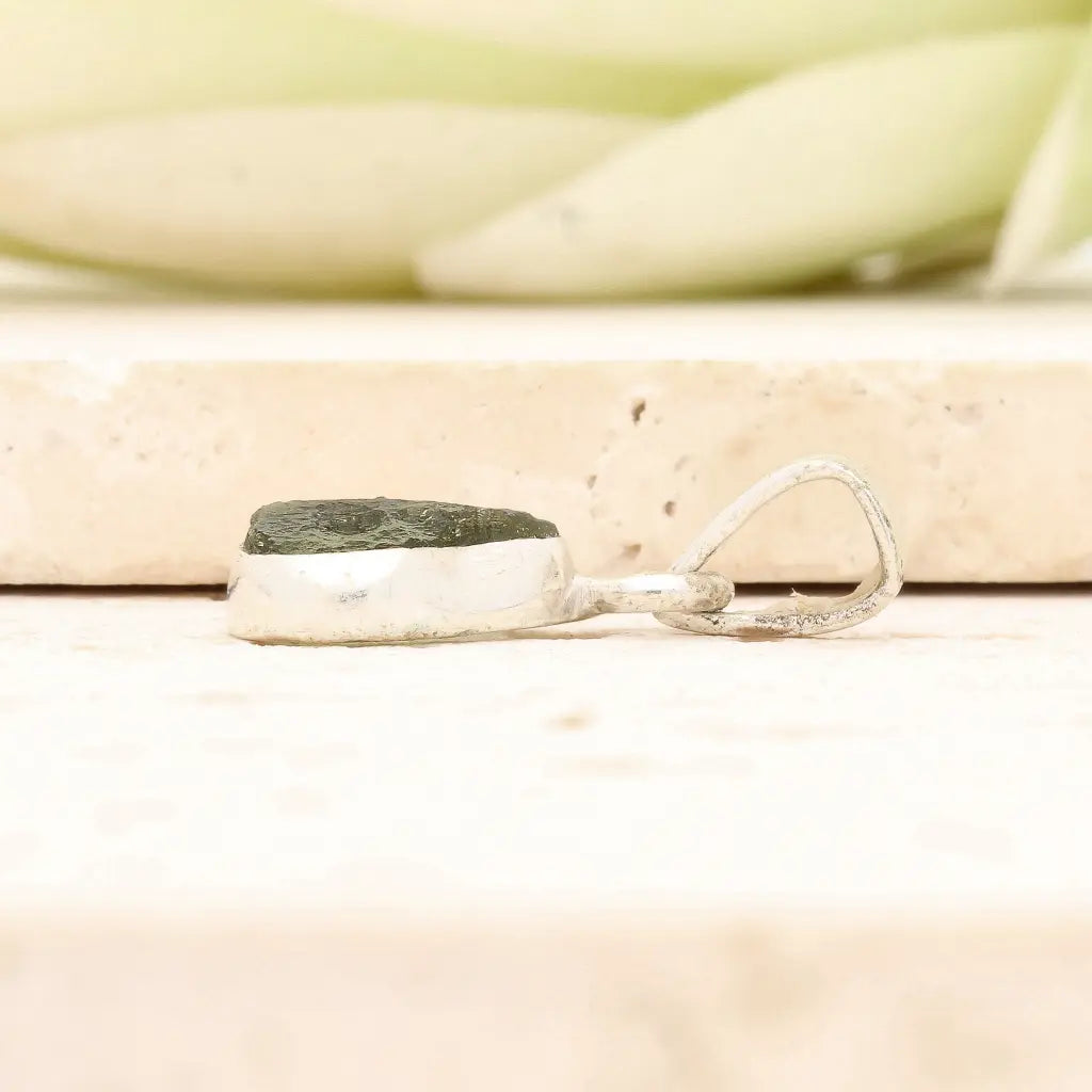 Get your Authentic Moldavite Sterling Silver Transformation Necklace online now or in store at Forever Gems in Franschhoek, South Africa