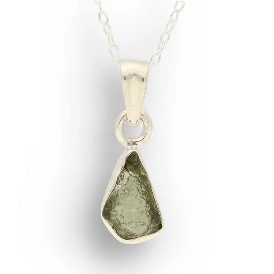 Get your Authentic Moldavite Sterling Silver Transformation Necklace online now or in store at Forever Gems in Franschhoek, South Africa