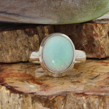 Get your Natural Opal Magic Ring in Elegant Handcrafted Sterling Silver online now or in store at Forever Gems in Franschhoek, South Africa