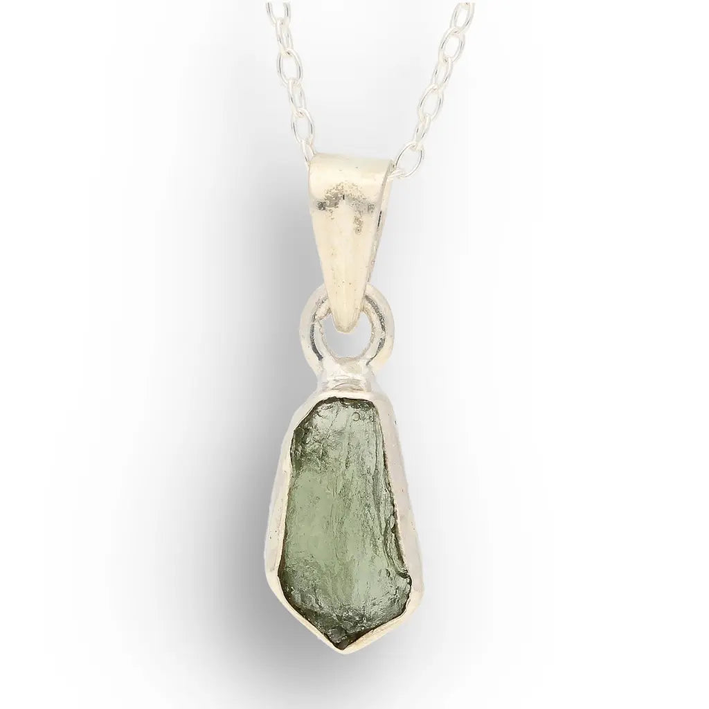 Get your Authentic Moldavite Sterling Silver Transformation Necklace online now or in store at Forever Gems in Franschhoek, South Africa