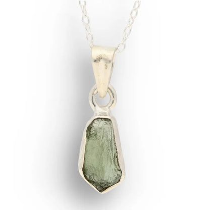 Get your Authentic Moldavite Sterling Silver Transformation Necklace online now or in store at Forever Gems in Franschhoek, South Africa