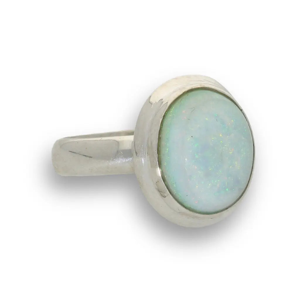 Get your Natural Opal Magic Ring in Elegant Handcrafted Sterling Silver online now or in store at Forever Gems in Franschhoek, South Africa