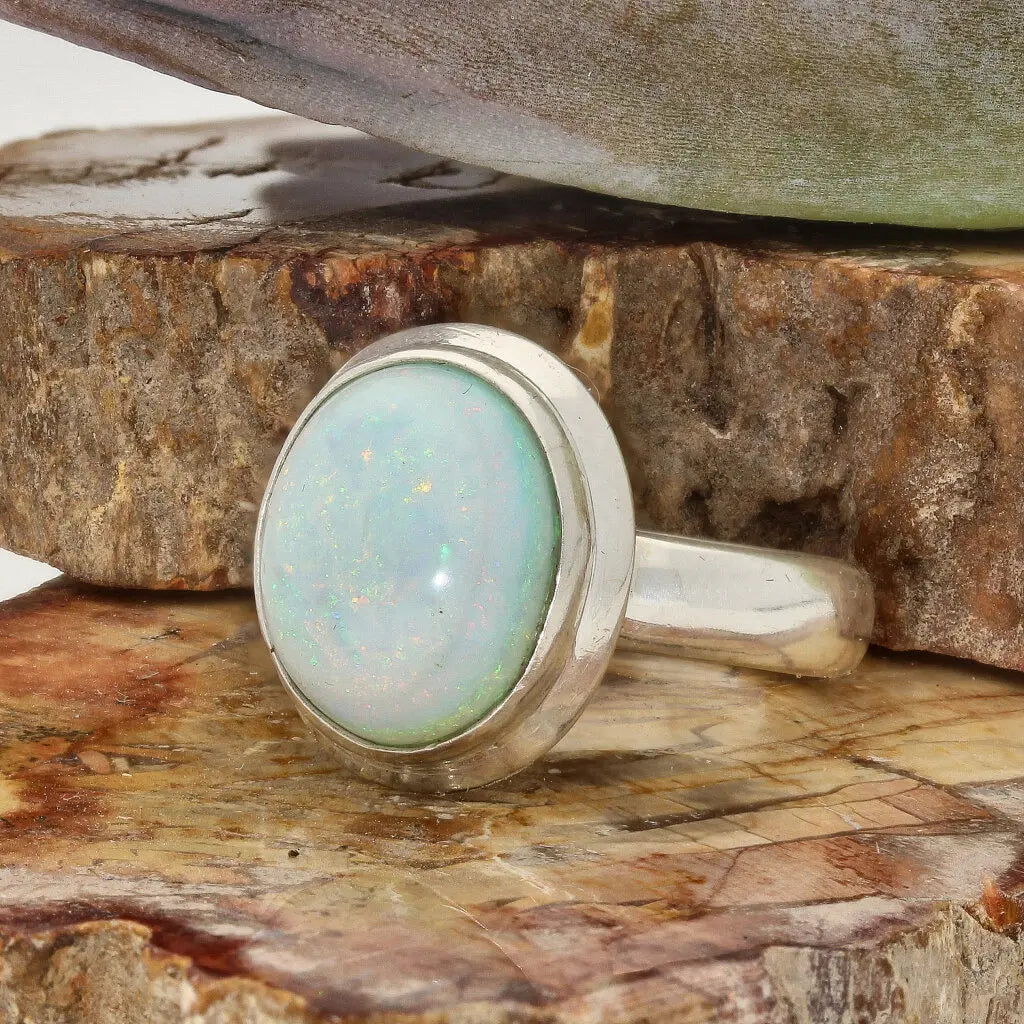 Get your Natural Opal Magic Ring in Elegant Handcrafted Sterling Silver online now or in store at Forever Gems in Franschhoek, South Africa