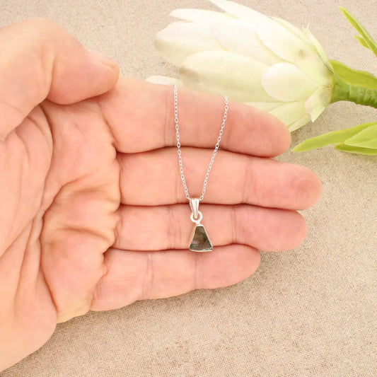 Get your Authentic Natural Moldavite Sterling Silver Renewal Necklace online now or in store at Forever Gems in Franschhoek, South Africa