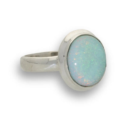 Get your Natural Opal Magic Ring in Elegant Handcrafted Sterling Silver online now or in store at Forever Gems in Franschhoek, South Africa