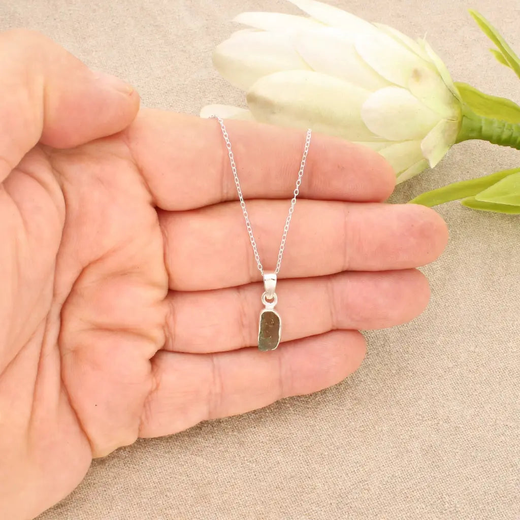 Get your Authentic Moldavite Sterling Silver Transformation Necklace online now or in store at Forever Gems in Franschhoek, South Africa