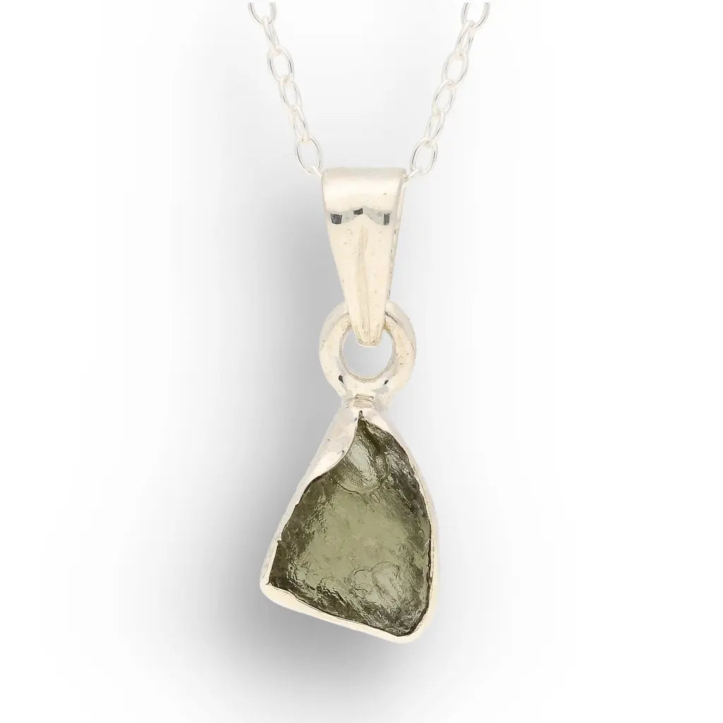 Get your Authentic Moldavite Sterling Silver Transformation Necklace online now or in store at Forever Gems in Franschhoek, South Africa