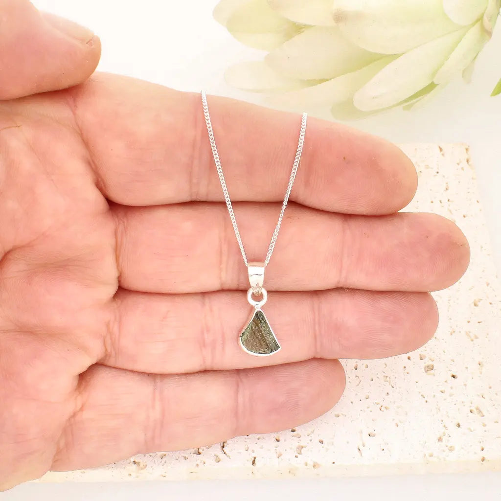 Authentic Moldavite Cosmic Origins Necklace