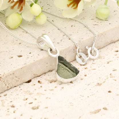 Authentic Moldavite Cosmic Origins Necklace