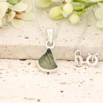 Authentic Moldavite Cosmic Origins Necklace