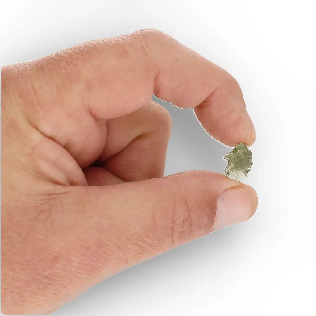 Get your Authentic Moldavite Crystal Czech Republic Tektite Gem (0.8g) online now or in store at Forever Gems in Franschhoek, South Africa