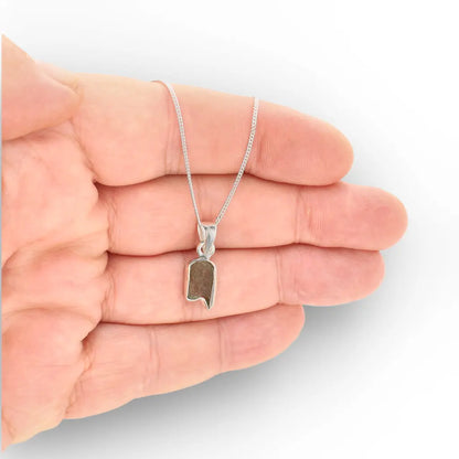 Genuine Moldavite Sterling Silver Necklace