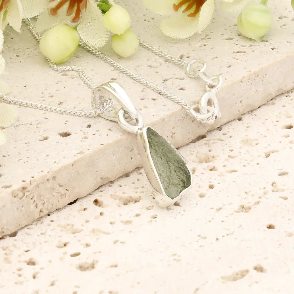Authentic Cosmic Transformation Moldavite Necklace