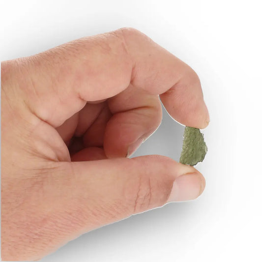 Get your Authentic Czech Moldavite Cosmic Impact Tektite Crystal (1.7g) online now or in store at Forever Gems in Franschhoek, South Africa