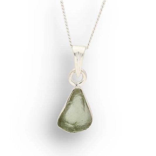 Get your Genuine Moldavite in Sterling Silver Necklace online now or in store at Forever Gems in Franschhoek, South Africa