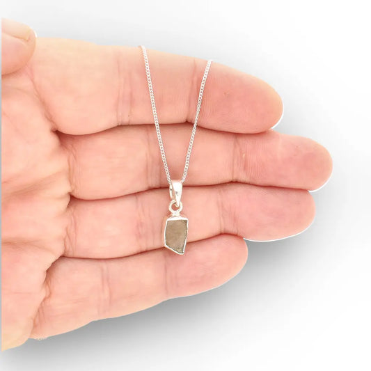 Get your Authentic Sterling Silver Moldavite Necklace online now or in store at Forever Gems in Franschhoek, South Africa