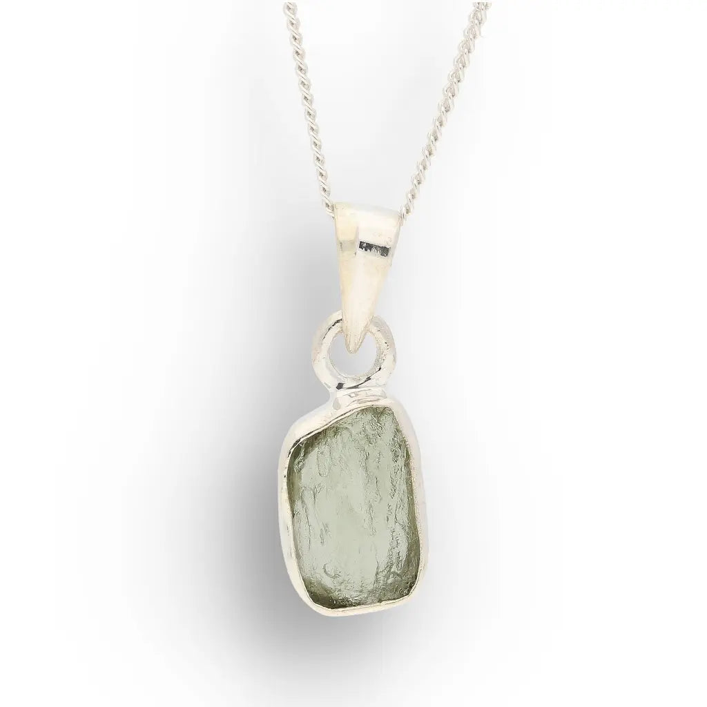 Genuine Raw Moldavite Necklace