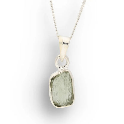 Genuine Raw Moldavite Necklace