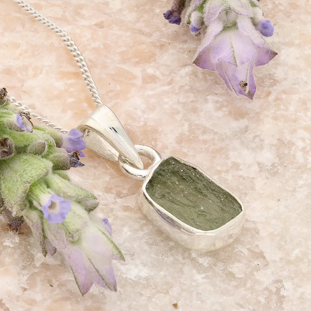 Genuine Raw Moldavite Necklace
