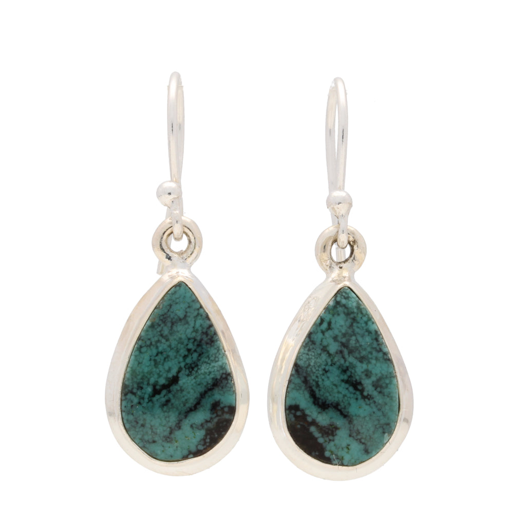 Buy your Sacred Waters: Natural Teardrop Turquoise Sterling Silver Earrings online now or in store at Forever Gems in Franschhoek, South Africa