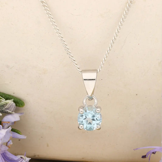 Get your Sterling Silver Blue Topaz Sky Glow Necklace online now or in store at Forever Gems in Franschhoek, South Africa