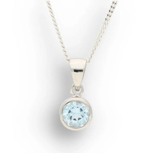 Get your Sterling Silver Blue Topaz Ocean Glow Necklace online now or in store at Forever Gems in Franschhoek, South Africa