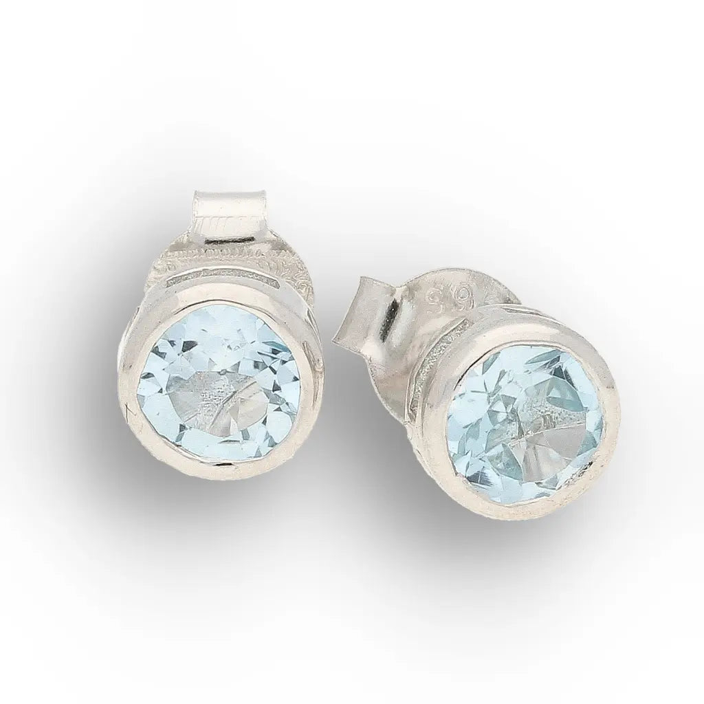 Get your Natural London Blue Topaz Stud Earrings - 925 Sterling Silver (Copy) online now or in store at Forever Gems in Franschhoek, South Africa