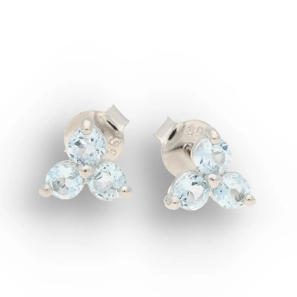 Get your Natural London Blue Topaz Stud Earrings - 925 Sterling Silver (Copy) (Copy) online now or in store at Forever Gems in Franschhoek, South Africa