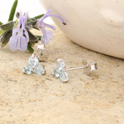 Get your Natural London Blue Topaz Stud Earrings - 925 Sterling Silver (Copy) (Copy) online now or in store at Forever Gems in Franschhoek, South Africa