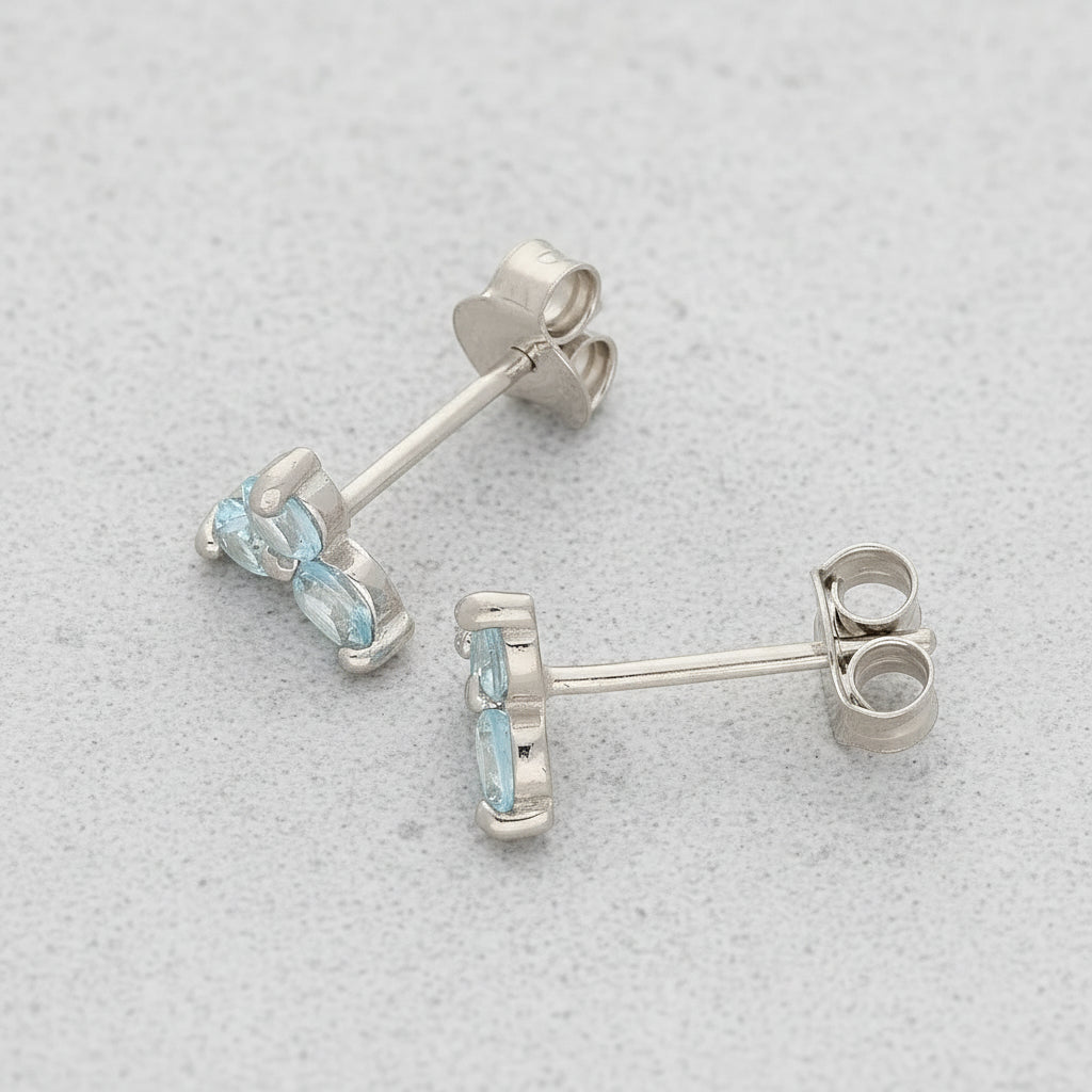 Get your Natural London Blue Topaz Stud Earrings - 925 Sterling Silver (Copy) (Copy) online now or in store at Forever Gems in Franschhoek, South Africa