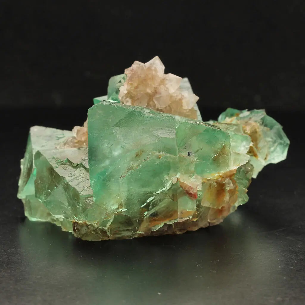 Buy your Exceptional Green Octahedral Fluorite Cluster with Quartz online now or in store at Forever Gems in Franschhoek, South Africa