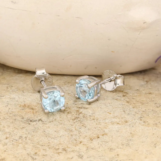 Get your Sterling Silver Blue Topaz Spark Stud Earrings online now or in store at Forever Gems in Franschhoek, South Africa