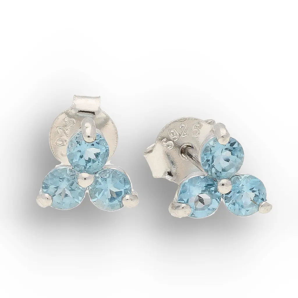 Get your Natural London Blue Topaz Stud Earrings - 925 Sterling Silver (Copy) (Copy) (Copy) (Copy) online now or in store at Forever Gems in Franschhoek, South Africa