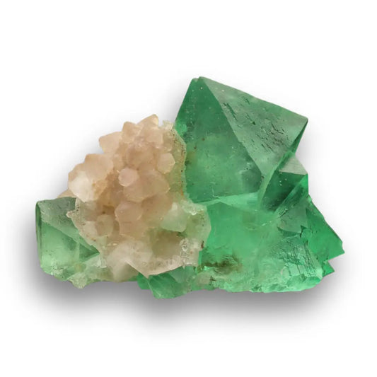 Buy your Small Octahedral Fluorite Cluster with Quartz from Riemvasmaak online now or in store at Forever Gems in Franschhoek, South Africa